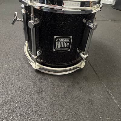 Sonor Hilite drum set Early 1990s - Black diamond, chrome hardware Bild 5