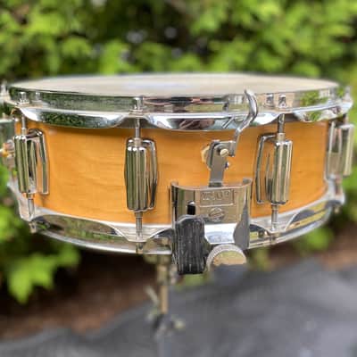 Tama 14x5 King Beat Superstar KG NO. 9605 in Natural Maple Snare Drum Made in Japan Vintage 70s 80s Kingbeat image 4