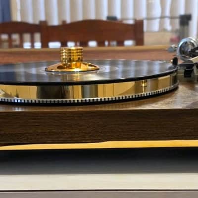 VINTAGE THORN RESTORED TURNTABLE/33/45 SPEED/GOLD STYLE CHROME EDITION image 2