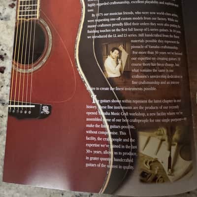 Yamaha Acoustic guitar catalog 2001 CJ32 CJX32 LL400 LL500 LS400 LS500 LLX LSX image 2