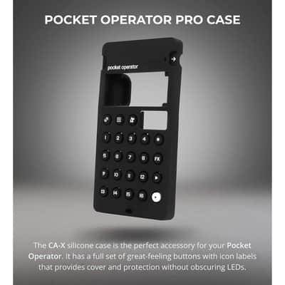 teenage engineering CA-X Silicone Pro Case for Pocket Operator PO-32 (Black) image 4