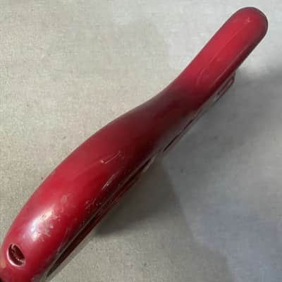 Red 4 String Bass Basswood Body image 8