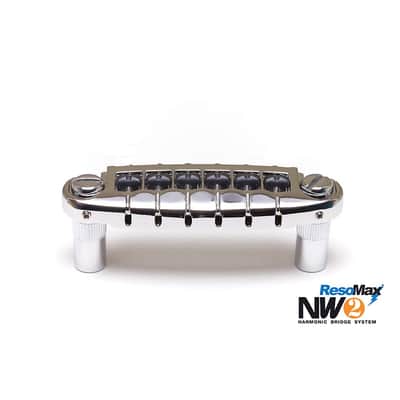 Graph Tech ResoMax NW2 Wraparound Bridge with String Saver Saddles Regular Chrome image 1