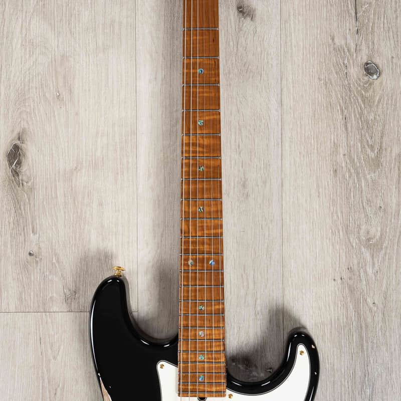 Suhr Custom Classic S Antique HSS Guitar, One-Piece Roasted Flame