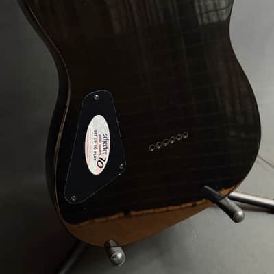 Schecter PT Standard Electric Guitar Black Fade Burst Burl Finish image 11