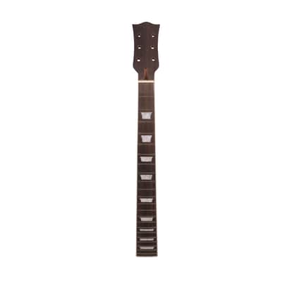 Guitar Neck 22fret 24.75in Mahogany Rosewood Fretboard trapezoid Inlay Bolt On image 2