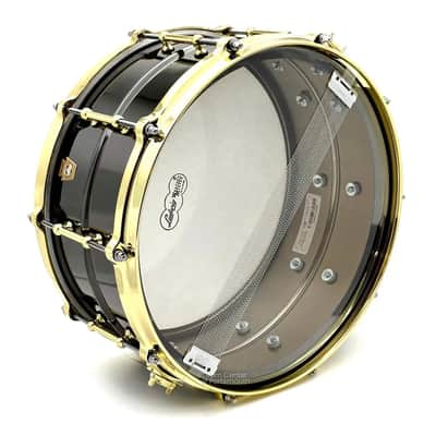 Ludwig LB417BT Black Beauty Snare Drum 14x6.5 w/Brass Trim B-STOCK image 3