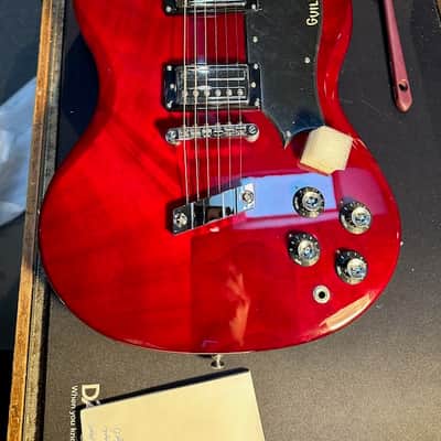 Guild Polara Deluxe Electric Guitar - Cherry Red image 13