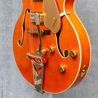 Gretsch Synchromatic Nashville Hollow Body Single-Cut with Bigsby 50's Orange Stain image 5