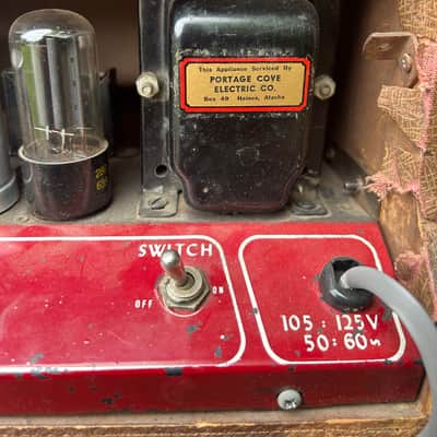 Aragon 5 Watt Tube Amp 1950s, Serviced, recapped and grounded power cord image 7