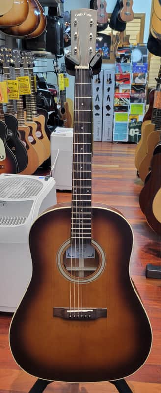 Gold Tone GT-Bell Solid Sitka Spruce Top Acoustic Electric Guitar with gig bag image 1
