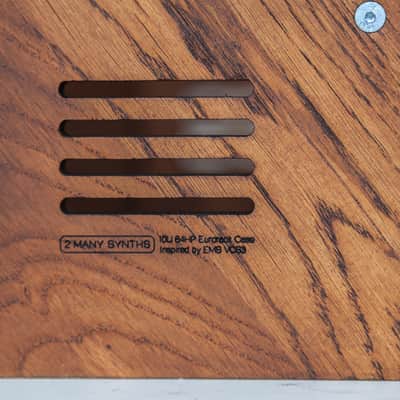 10u 104HP Solid Oak Eurorack Case by 2 Many Synth (In stock, finish to choose!) image 7