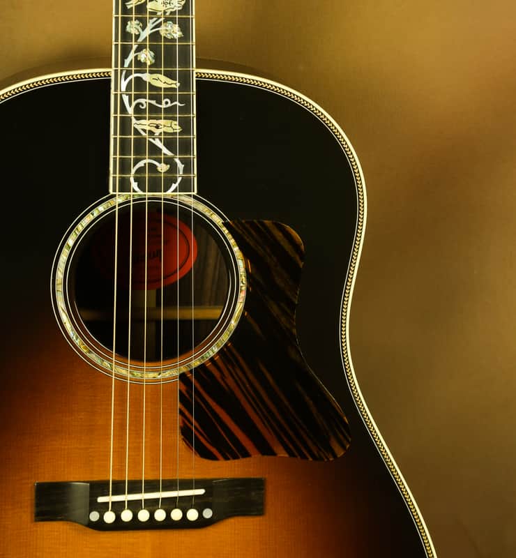 2012 Gibson J-45 Rose Vine Rare Inlay Custom Acoustic Guitar | Reverb