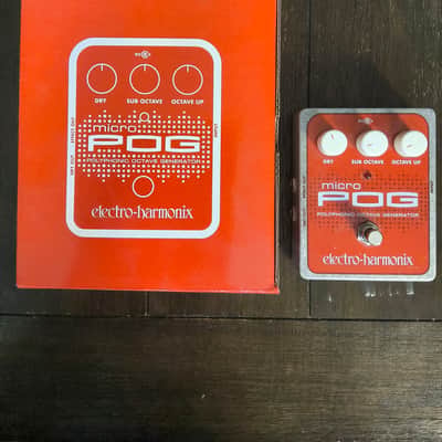 Electro-Harmonix Micro POG Polyphonic Octave Generator 2007 - Present - Red / Gray image 1