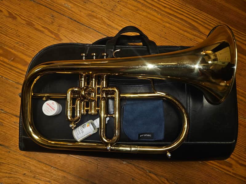 Getzen Eterna 895 Flugelhorn--Serviced, Leather Bag, Nice! image 1