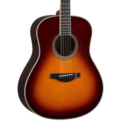 Yamaha LL TA Transacoustic Acoustic Electric Guitar Brown Sunburst image 1