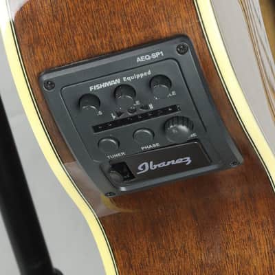 Ibanez AEG12II-NMH Acoustic-Electric Guitar, Natural High Gloss Mahogany (USED) image 8