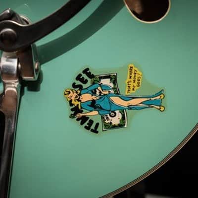 Epiphone Archtop P90 Pick Ups Turquoise 2000's image 8