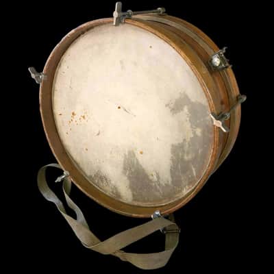 Thumb Rod Maple/Mahogany 12" Snare Drum Calf Heads Restored & Working image 7