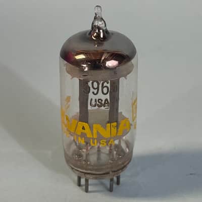 1960s Sylvania 5965 (x2) Matched Pair Vintage Industrial 12AV7 Substitute! T174 image 3