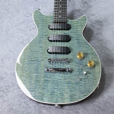 Kz Guitar Works    Solid-T 3S11 T.O.M (Kz One Solid 3S11 T.O.M)  (USED)  -See-Through WATER BLUE- image 2