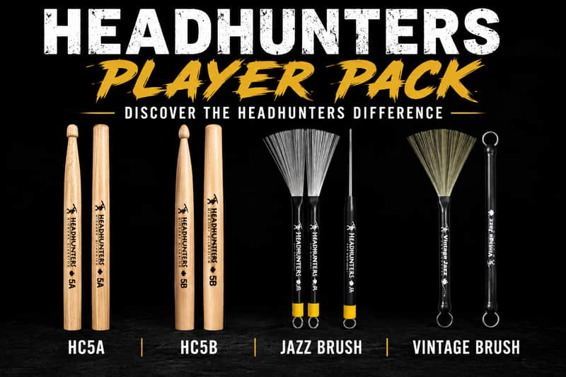 Headhunters Player Pack | HC5A, HC5B, Jazz & Vintage Jazz Brushes image 1