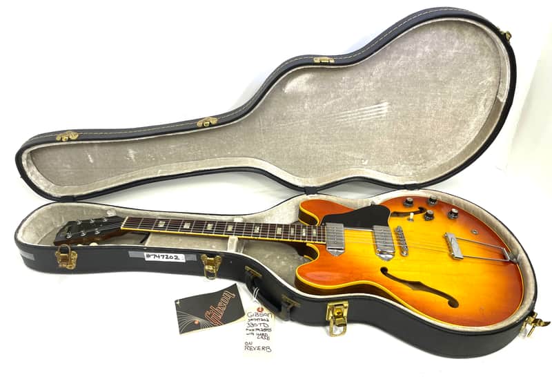 Gibson ES330TD made in USA in 1970 with hardshell case image 1
