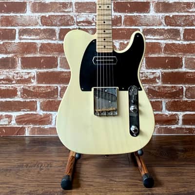 Mario Guitars T-Style 2020/New, Nocaster Blonde w/ AAA 1/4" Sawn Flame Maple Neck (5lbs 9oz) Authori image 1
