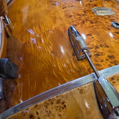 Yamaha Stage Custom/Beech Custom 4 Piece Shell Pack 14x12, 18x16, 20x18, 24x15 - Mapa Burl Veneer (C013-85) image 13
