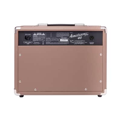 Fender Acoustasonic 40 Guitar Amplifier Bundle with Fender Classic Celluloid Guitar Picks (12-Pack) and 10ft Pro Series Instrument Cable STR/ANG image 5