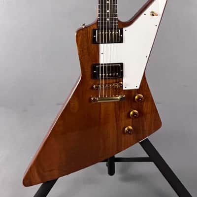 Immagine 2014 Gibson Custom Shop 1958 "Benchmark" Explorer Reissue – Natural Mahogany ~ Mint! - 7