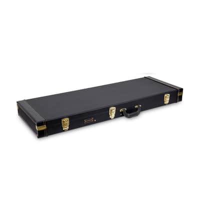 Crossrock Wooden  Electric Guitars Case Fits Fender Telecaster and Stratocaster in Black image 1