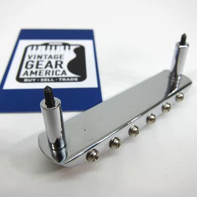 Vintage Fender Jaguar Jazzmaster Bridge 1962-1968 Clean Authentic Vintage Part with Saddles & Screws image 3