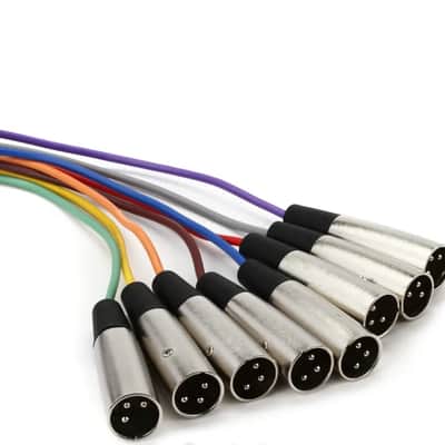 Hosa STX-803M 8-channel 1/4 inch TRS Male to XLR Male Balanced Snake - 9.9 foot -NEW image 4
