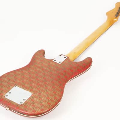 1962 Gagliano by Hofner Model 172 - Rare Diamond Pickup with Red & Gold Vinyl Covering! image 12