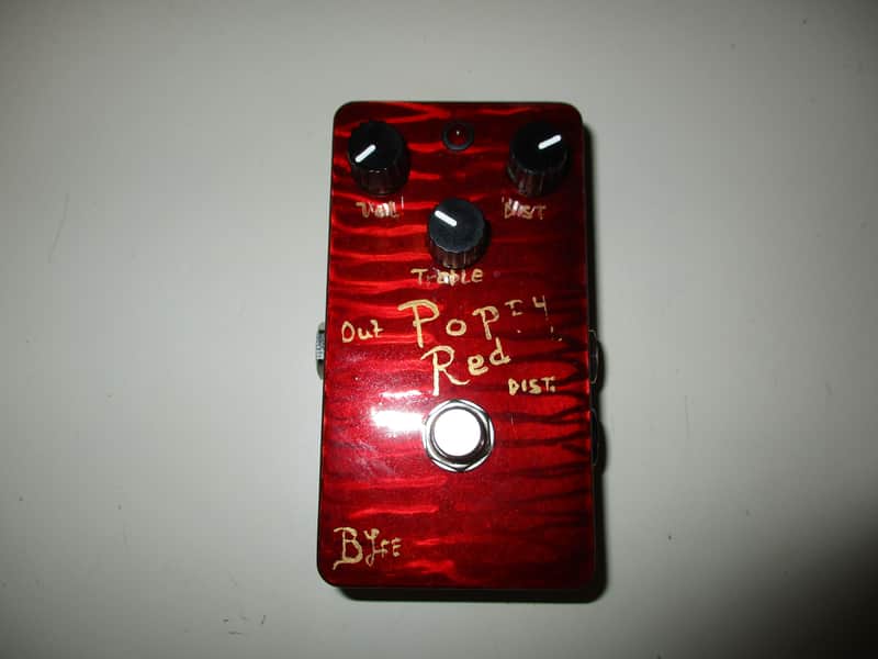 BJFE Poppy Red Distortion Pedal 2025 - Red image 1