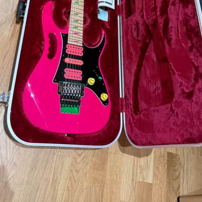 Ibanez JEM777-SK Limited Edition 30th Anniversary Steve Vai Signature 2017 - Shocking Pink image 2