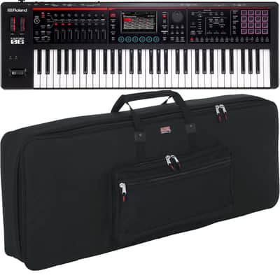 Roland Fantom-06 61-Key Keyboard, Gator GKB-61 Bag Bundle