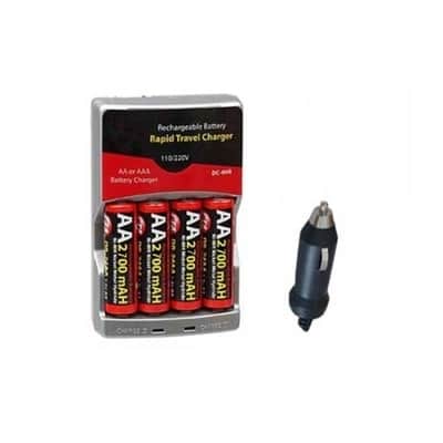 Sony ICF506 Portable Radio with Rechargeable AA Batteries and Charger Bundle (2 Items) image 3