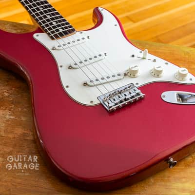 1981 Fender USA Stratocaster Hardtail Burgundy Mist refin - original pickups - original hardcase image 8