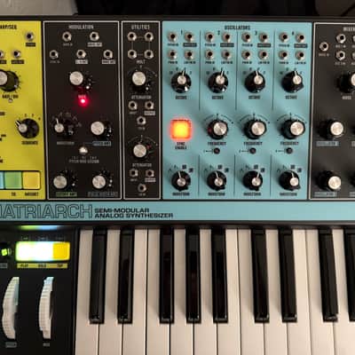 Moog Matriarch 49-Key Semi-Modular Analog Synthesizer 2019 - Present - Black / Multi-Colored Panel image 2