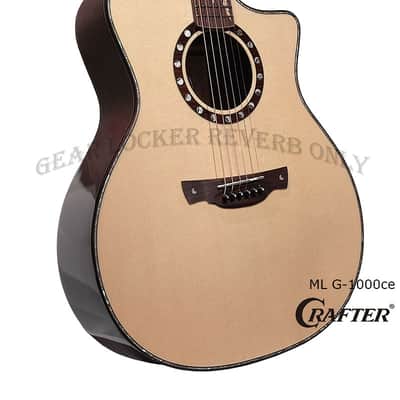 Crafter ML G-1000ce Anniversary all Solid Engelmann Spruce & Rosewood electronics acoustic guitar Bild 4