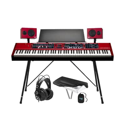 Nord Stage 4 88 88-Key Fully-Weighted Keyboard with Monitor V2 (Pair) Bundle