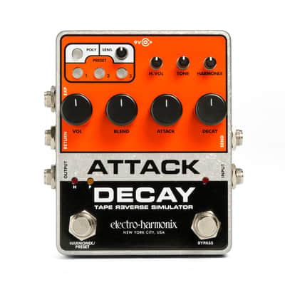 New Electro-Harmonix EHX Attack Decay Tape Reverse Simulator Guitar Pedal! image 1