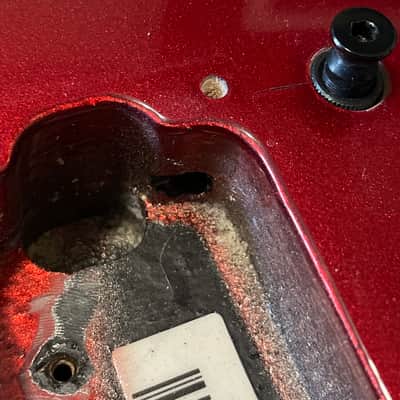2008 Charvel USA San Dimas 2H Metallic Red Stratocaster Style Guitar Body Floyd Ready image 9