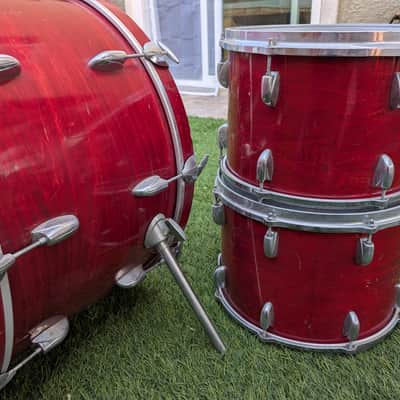 Gretsch 1979-early 80's era USA Custom Shells 24/18/14/13 - Red Wine image 7