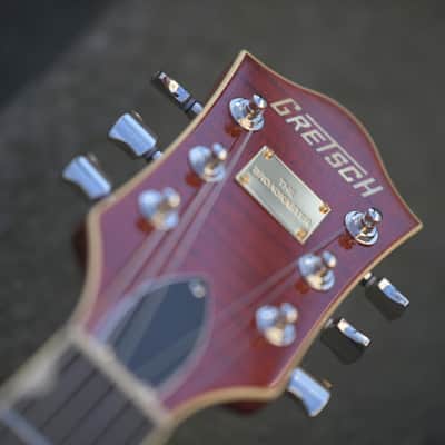 Gretsch G6659TFM Players Edition Broadkaster® Jr. Center Block Single-Cut with String-Thru Bigsby® and Flame Maple, Ebony Fingerboard - Bourbon Stain image 15