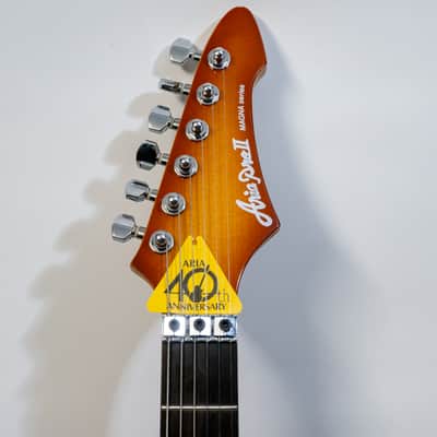Aria Pro II Magna Series 40th Anniversary Electric Guitar - Honey Sunburst image 3