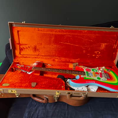 Fender Artist Series George Harrison Rocky Stratocaster 2022 - Sonic Blue / Custom Art image 3