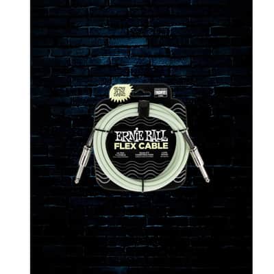 Immagine 10" Ernie Ball GLOW IN THE DARK Instrument Flex Cable Durable High-Quality Tangle-Resistant Ultra-Flexible Shielded Low-Noise Design Natural Frequency Response Clean for the Studio Tough for the Road - 4